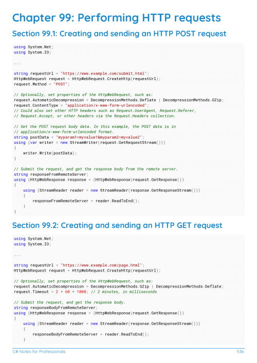 C# Example Page 4