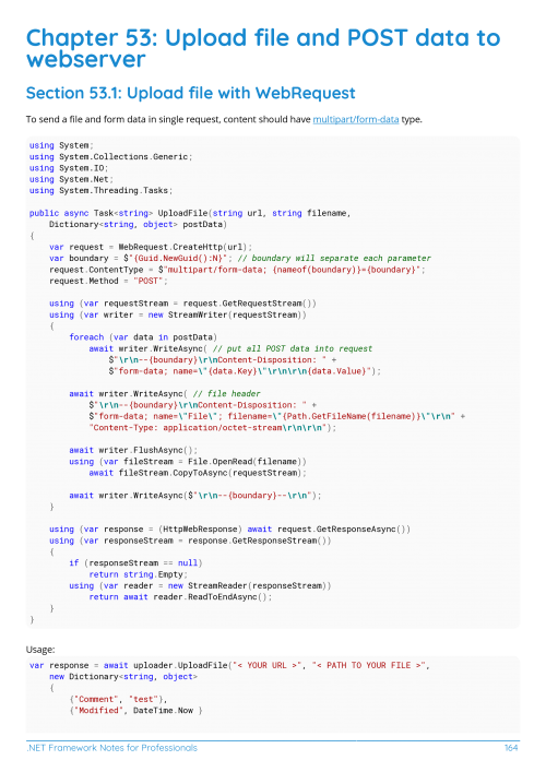 .NET Framework Example Page 4