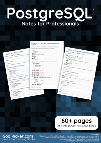 PostgreSQL® Book preview