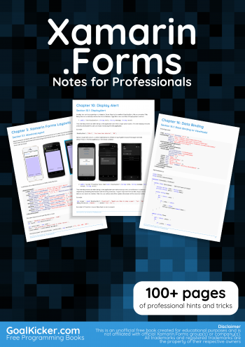 Xamarin.Forms Book preview