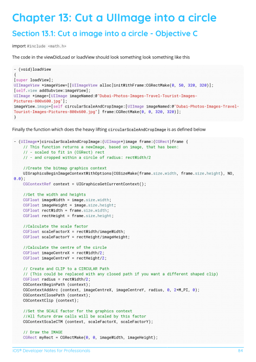 iOS® Developer Example Page 2